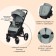 Stroller walking children's maxima (indigo), removable bumper, green color