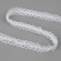 Ryush lace, with beads, 17 mm, 4.5 ± 0.5 m, white color