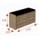 Puff "Chicago" Type 2, 774 x 270 x 415, sonoma oak / brown