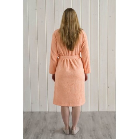 Women's shawl robe+kant, size 52, peach, Makra-2