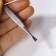 Direct tweezers, narrow, 9 cm, silver color