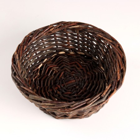 Kashpo wicker, d23xh9cm, brown, willow-2
