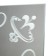 Mirror, wall -mounted, with sandblasting graphics, with a shelf, 52 × 70 cm