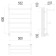 Terminus heated towel rail "Ancona" P6, 500x600 mm, lower connection, chrome