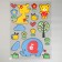 EVA sticker "Elephant and his friends" 79x49 cm
