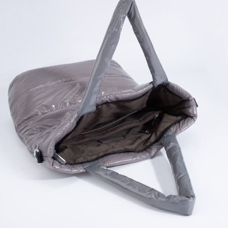 Luggage bag, external pocket, long belt, gray color-6