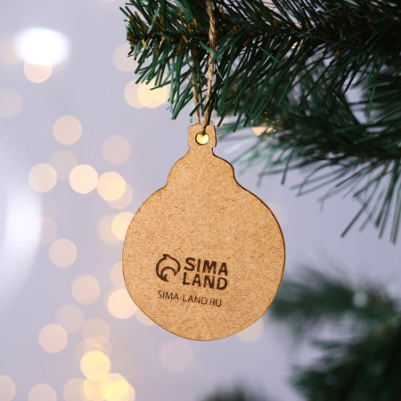 Christmas tree decoration "Clock", 6.8 x 9 cm-2