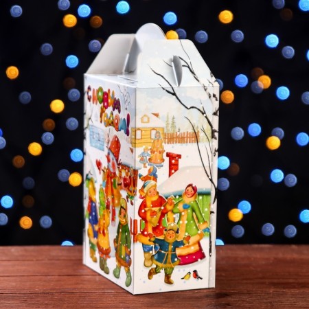 Gift box "New Year's walks", 16 x 10 x 23 cm-1