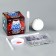 Diamond mosaic for the New Year for children "New Year's ball", blue, silver, New Year's set for creativity