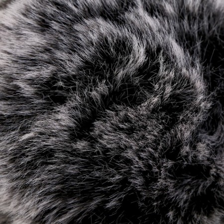 Pompon Artificial fur "Chernoburka" d = 9 cm-1