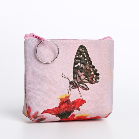 Women's wallet with lightning, pink color