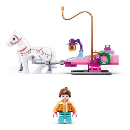 Designer "Pink Dream. Sani with a horse ", 149 details, in a package-1