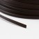 Artificial rattan 6 mm 100 m wave (wenge)