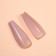 Patching nails, 24 pcs, ballerina shape, beige color