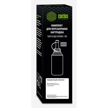 Тонер Cactus CS-RK-PX-110 черный флакон 65гр. (в компл.:чип) для принтера Pantum P1000/P105 107415