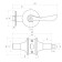 Standard latch 8531 PS AC, Copper color, empty