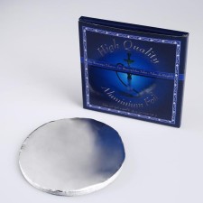 Foil is round, a set of 50 sheets without holes, D-12 cm