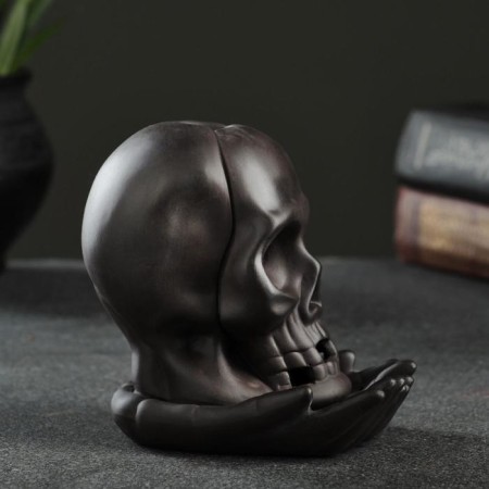 Set of incense on the stand "Skull" 10x8x8cm, with backlighting batteries LR44-4