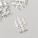 Decor metal for creativity "Candelabr with candles" 2.5x1.7 cm