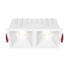The built-in lamp Technical DL043-02-10W4K-SQ-W, 20W, 12.6x6.5x5.2 cm, LED, 1100LM, 4000K, white color