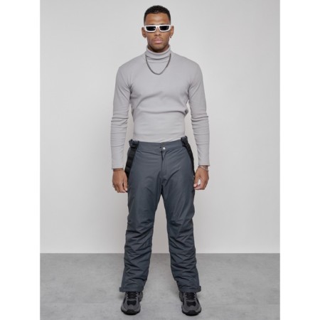 Semi-combinezone ski insulated male winter, size 50, dark gray color-15