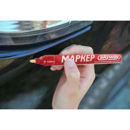 SkyWay marker pencil, from chips and scratches, felt tips, red-1