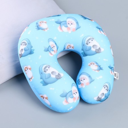 Antistress Pillow "Cat in a Shark costume"-1