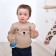 Jumper knitted baby I “Bear” Growth 86-92 cm