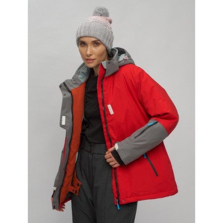 Ski suit female, size 58, red color-13