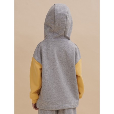 Sweatshirt for boys, height 128 cm, gray color-6