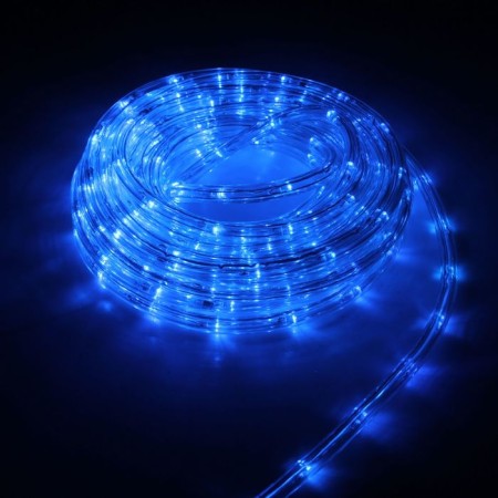 Luazon Lighting 10 mm light cord, IP65, 5 m, 24 LED/m, 220 V, 8 modes, glow of blue
