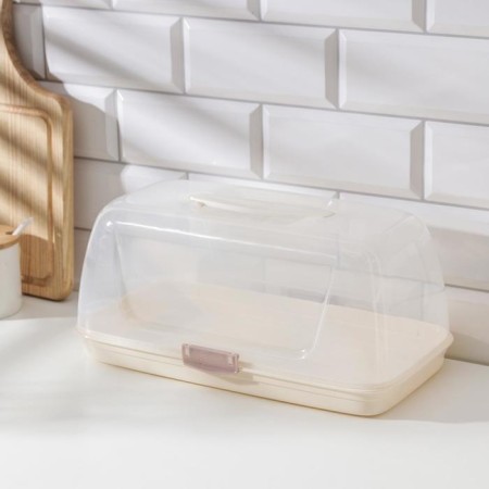 Barberry breadbine, 19 × 33 × 16 cm, cream cream color