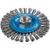 Discus brush "Bison" 35192-100_z02, for Ushm, steel 0.5 mm, wicker bunches, M14x100 mm
