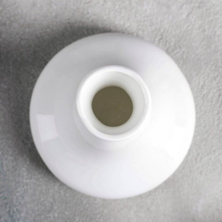 Porcelain vase for flowers Wilmax, 9.5 × 14.5 cm, white color-1