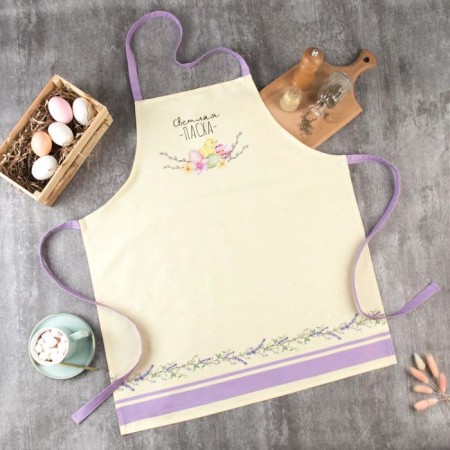 Apron Ethel "Bright Easter" 60x70 cm cm, 100% hl, sarzha 190 g/m2