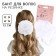 Outlet. Bant for hair on elastic band, white, 13 cm, princesses