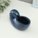 Gypsum vase decorative table "shell", for flowers, dried flowers, 8 × 13x7cm, dark blue