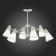 Ceiling EVOLUCE lamp. Sle103502-06. Biane. 6x40 watts, E14, 74x74x42 cm, white color