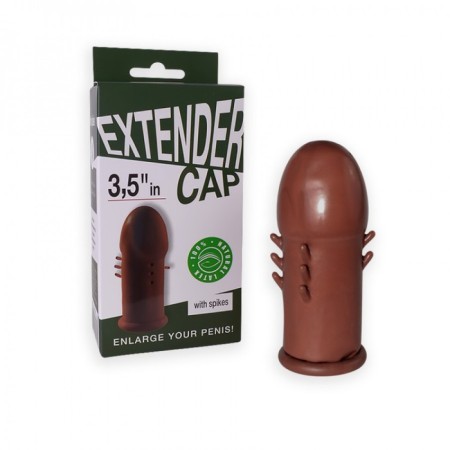 Sitabella dumplings nozzle, 9 cm, latex, with antennae, mulatto
