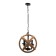 Bayerlux chandelier "Weaving" 4x40W E27 Black 40x40x140 cm