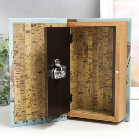Safe-book wood to the leatherette "History. Sculpture" 21x13x5 cm-3