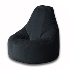 The pear-pear chair is positive Luma, size xxl, diameter 105 cm, height 130 cm, velor, black color