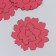 The workpiece of Foamiran "Flower Curly" 10x9.5 cm set 5 pcs. Ribbed burgundy