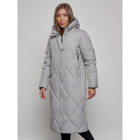 Coat insulated winter female, size 42, color gray-8