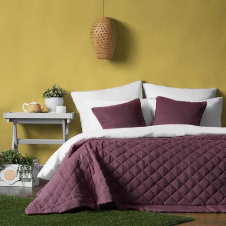 Cover with pillowcases "Kim", size 230x250 cm, wine color