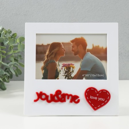 Photo frame plastic 10x15 cm "lovers" 18.5x1.2x18.5 cm