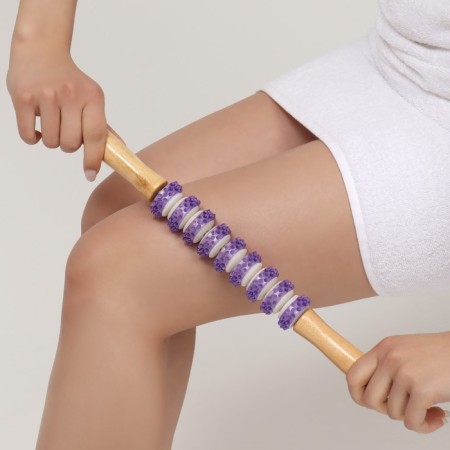 Massage "Skating", universal, 37.5 × 4 cm, 9 wheels with spikes, color mix-5