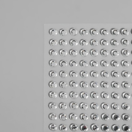 Rhound rhinestones, d = 5 mm, 160 pcs on the sheet on the sheet, the color is silver-2