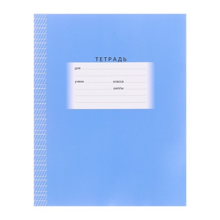 Notebook 12 sheets in a frequent slant with an additional horizontal line, mix-3