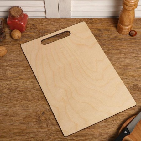 Set of boards of cutting double -sided, rectangular, handle cut, 3 pieces-3